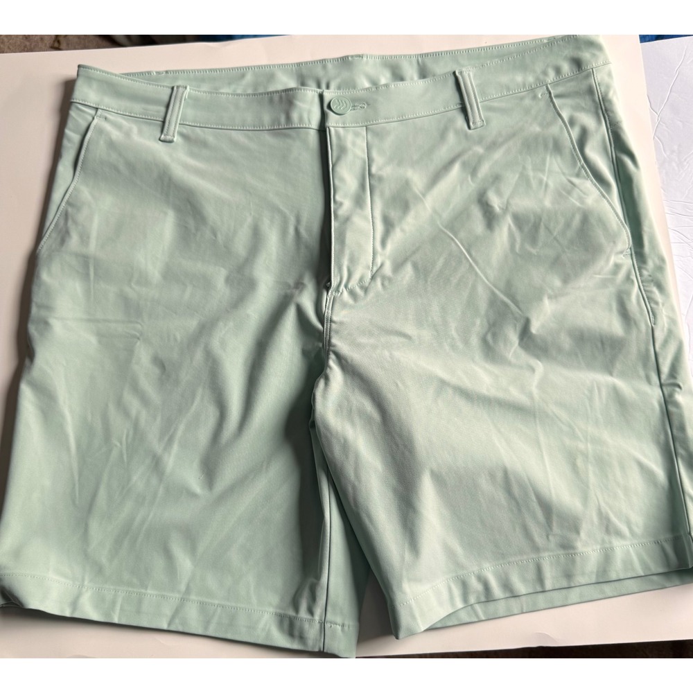 All in Motion Mens Golf Shorts Mint Green Size 38 Performance Activewear
